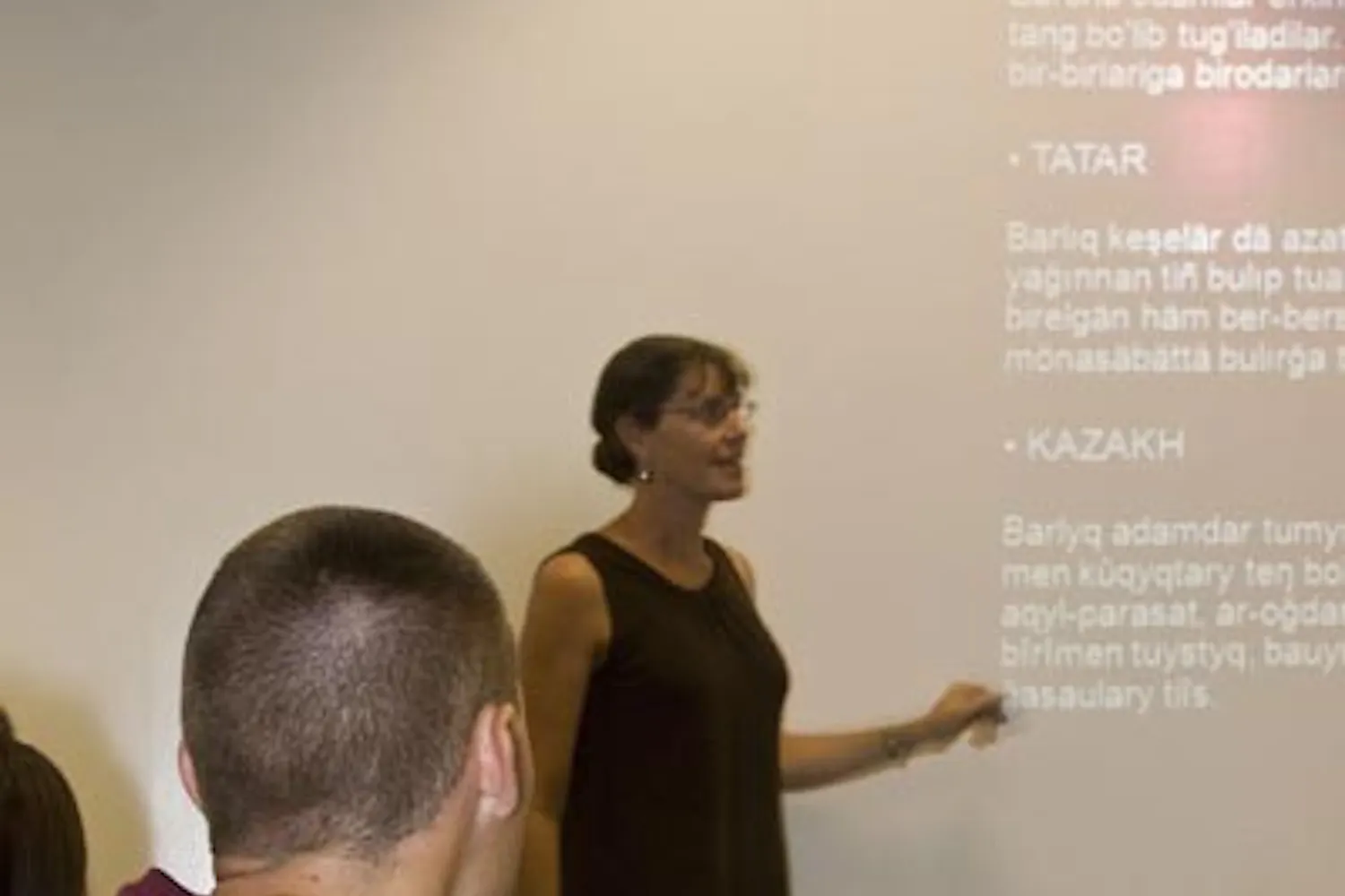 FOREIGN LANGUAGE: Prof. Kathleen Evans-Romaine directs the Critical Languages Institute at ASU. (Photo by Annie Wechter)