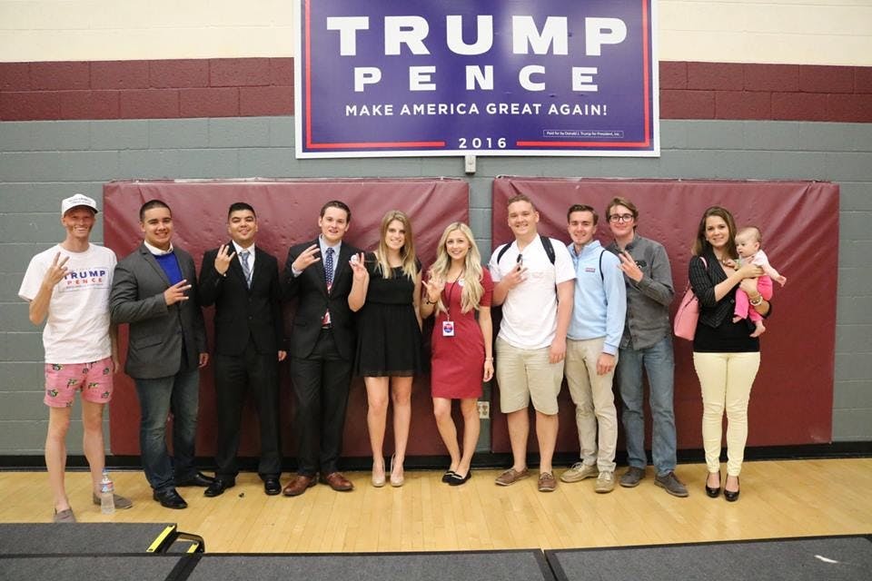 ASU College Republicans, pictured on Thursday, Oct. 27, 2016, plan on&nbsp;standing with President-elect Donald Trump.