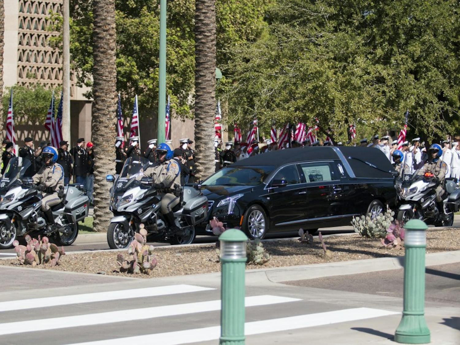 Gallery: Sen. John McCain's casket arrives at the Arizona State Capitol