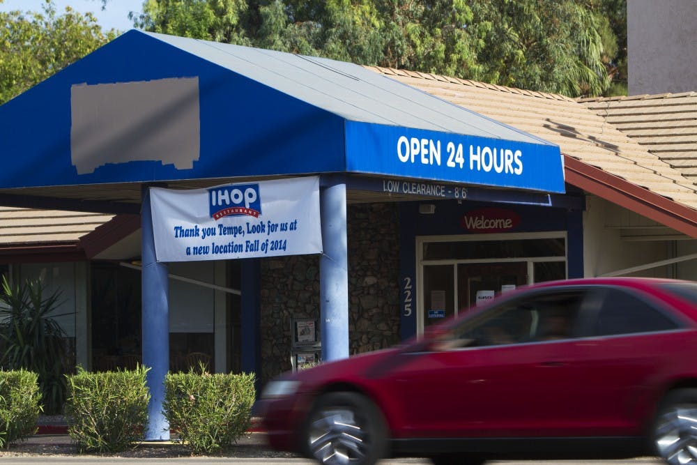 The IHOP restaurant on Apache Boulevard, popular with ASU students, will be closing on June 1. (Photo by Sean Logan)