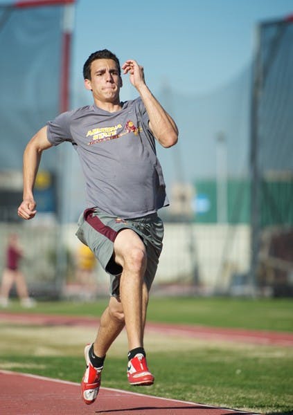 Clean Sweep: ASU junior Jamie Sandys races down the track during a practice earlier this season. Both the men’s and women’s teams dominated at the Lumberjack Invitational this past weekend, winning 13 individual events. (Photo by Michael Arellano)