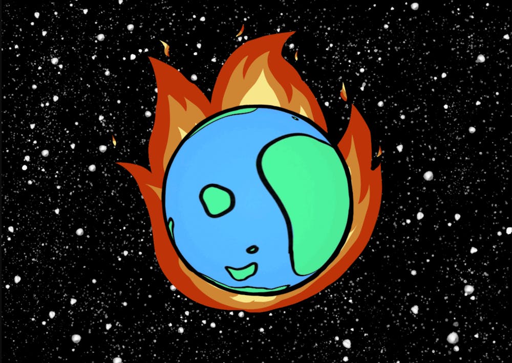 Globe on fire but at least its not a gif