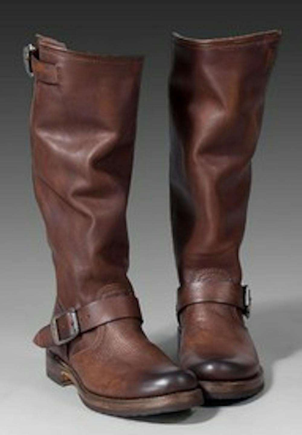If you spend money on one trend (like these Frye equestrian boots Amanda is pining for), bargain hunt for other trends. Photo courtesy of Revolveclothing.com. 