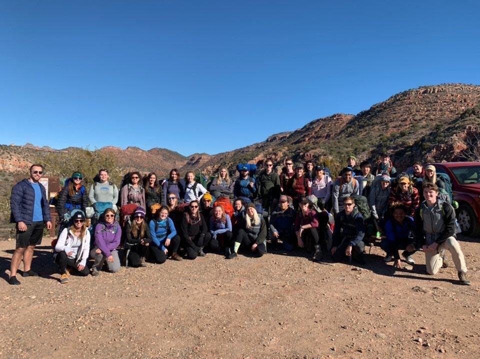 Arizona Outdoors Club- Sycamore Backpacking Trip