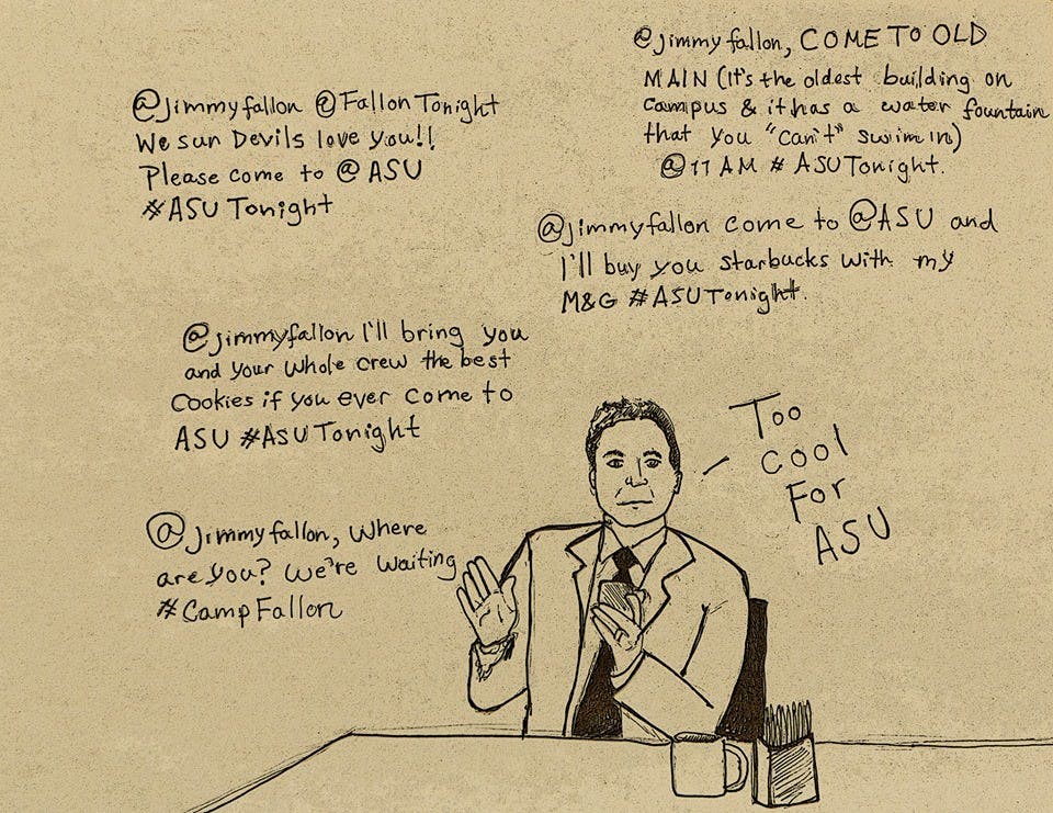 Editorial Cartoon by Kelcie Grega/The State Press