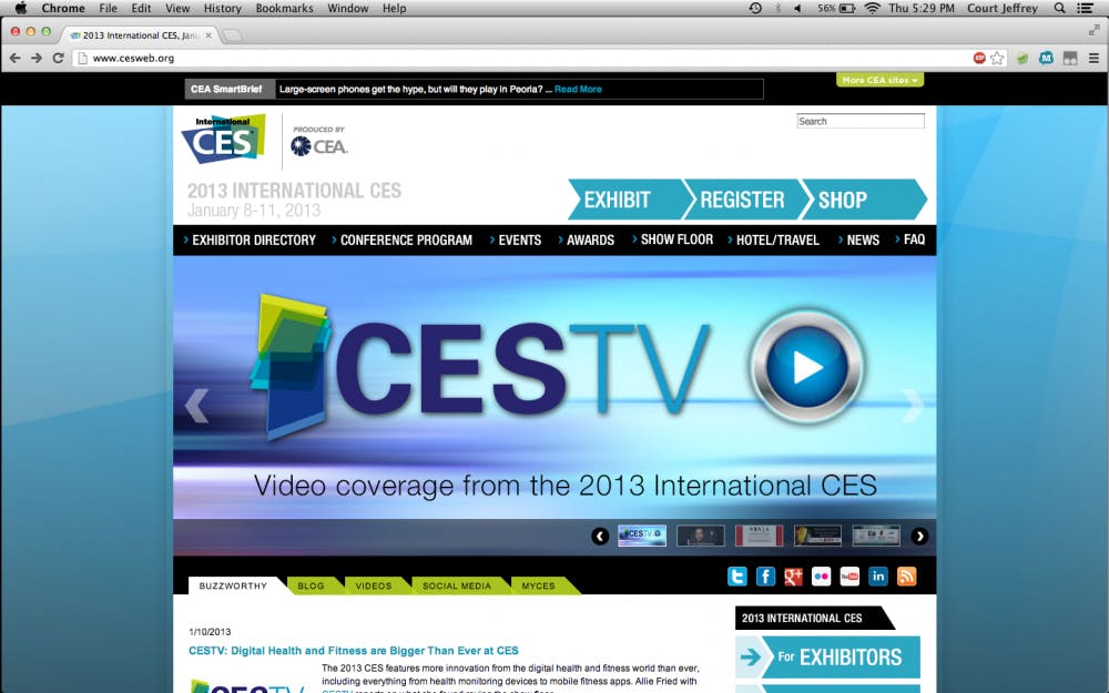 CES offers revolutionary, upcoming tech products that can change the way the world thinks about its gadgets. Photo courtesy Courtland Jeffrey