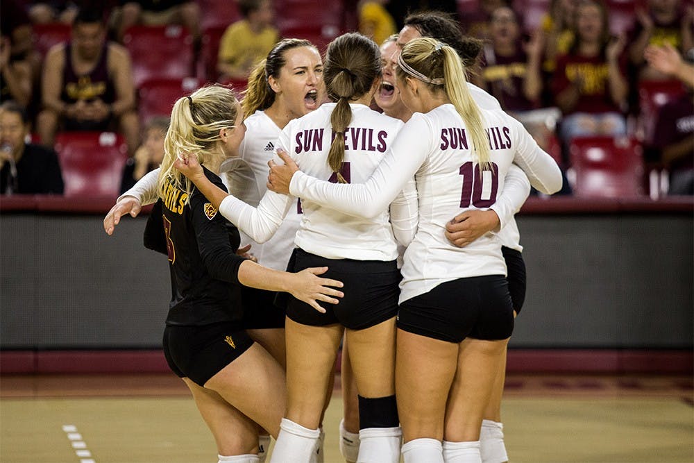 Photos: ASU Volleyball tops NAU, remains undefeated