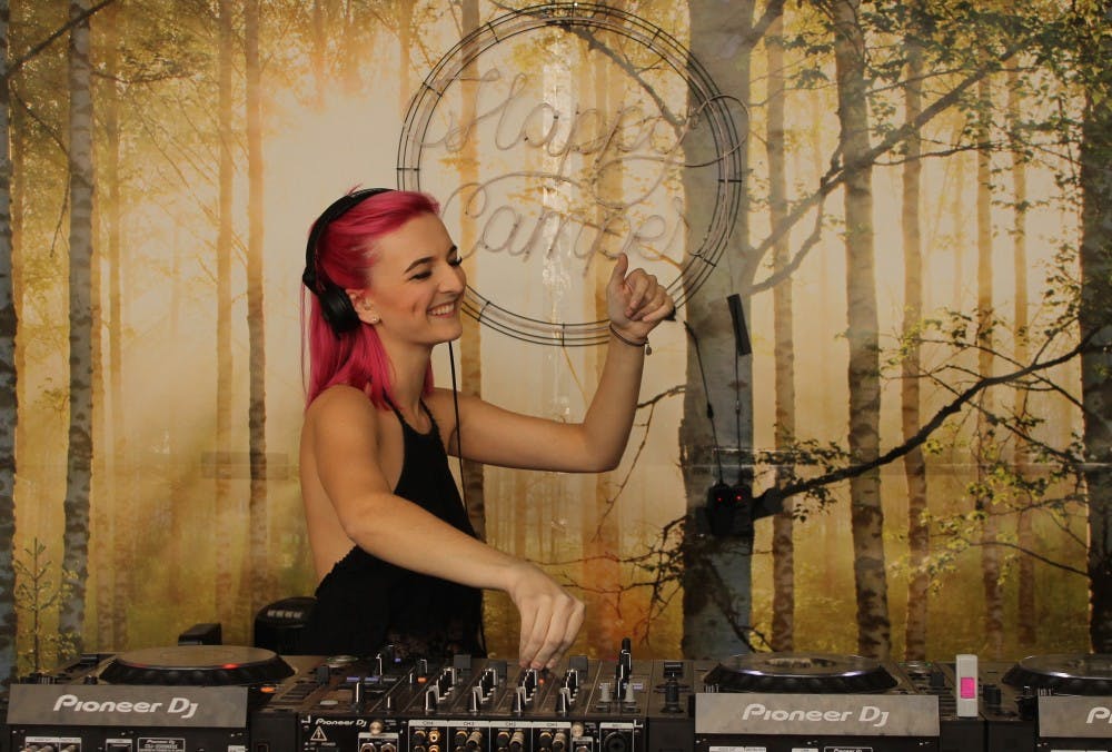Local EDM artist and ASU senior Emilie Fromm performs at The Happy Camper located in Tempe on Wednesday, April 19, 2017.