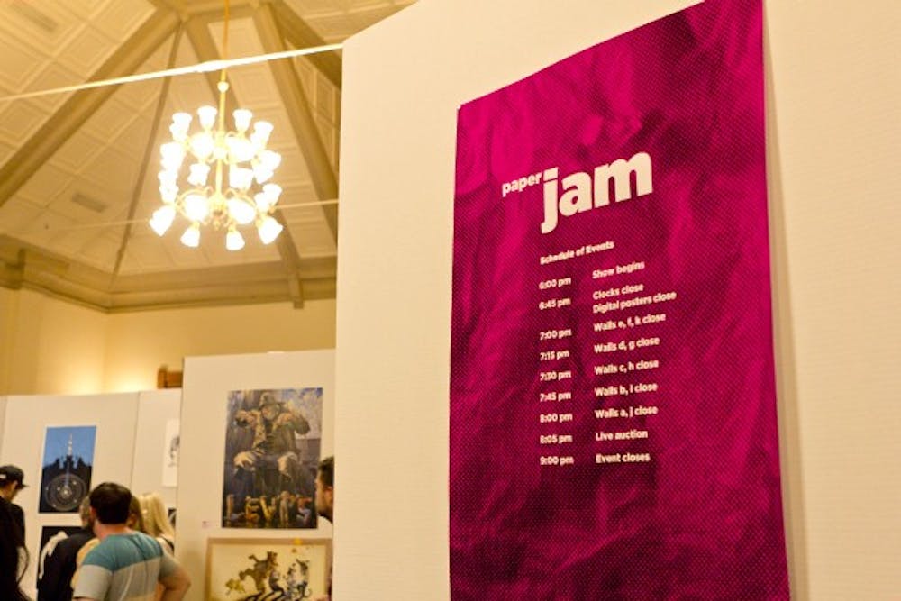 The 7th Annual Visual Communication Design Poster Show and Auction's was held at Old Main on Nov. 6, 2014.