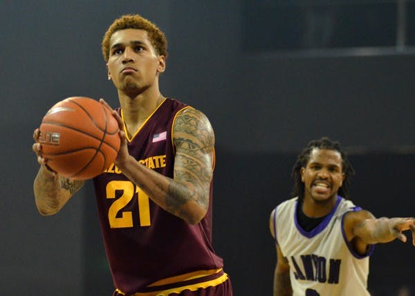 ASU sophomore wing Keala King lines up a free throw during the Sun Devils’ win over Grand Canyon on Nov. 5. King dropped in 18 points during ASU’s road win over Tulsa on Saturday. (Photo by Aaron Lavinsky)