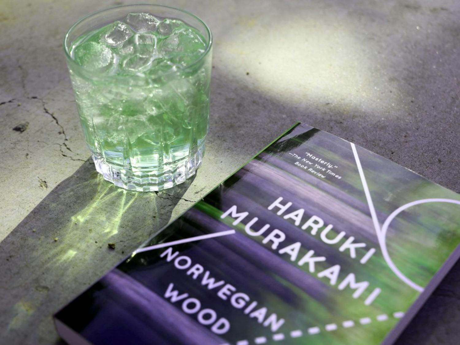 This week, columnist Carson Abernethy pairs 'Norwegian Wood' by Haruki Murakami&nbsp;with a Gimlet.&nbsp;Photo done on Tuesday, March 5, 2016.