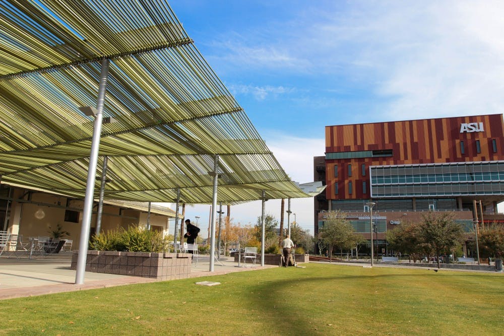 A view of ASU's Downtown Campus, a rapidly growing satellite of ASU Tempe. Even though tuition at ASU has gone up, the increases are comparable across the geographic region, and the University has balanced the effect by continuing to allow ASU to grow. (Photo by Dominic Valente.)