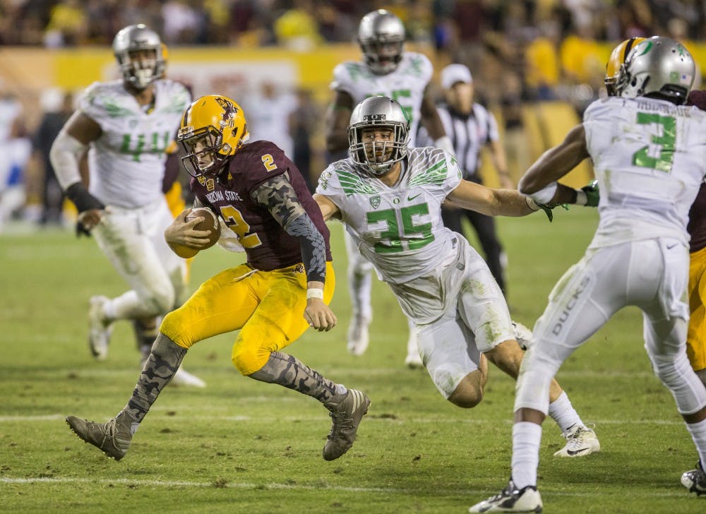 Football Oregon Mike Bercovici scramble