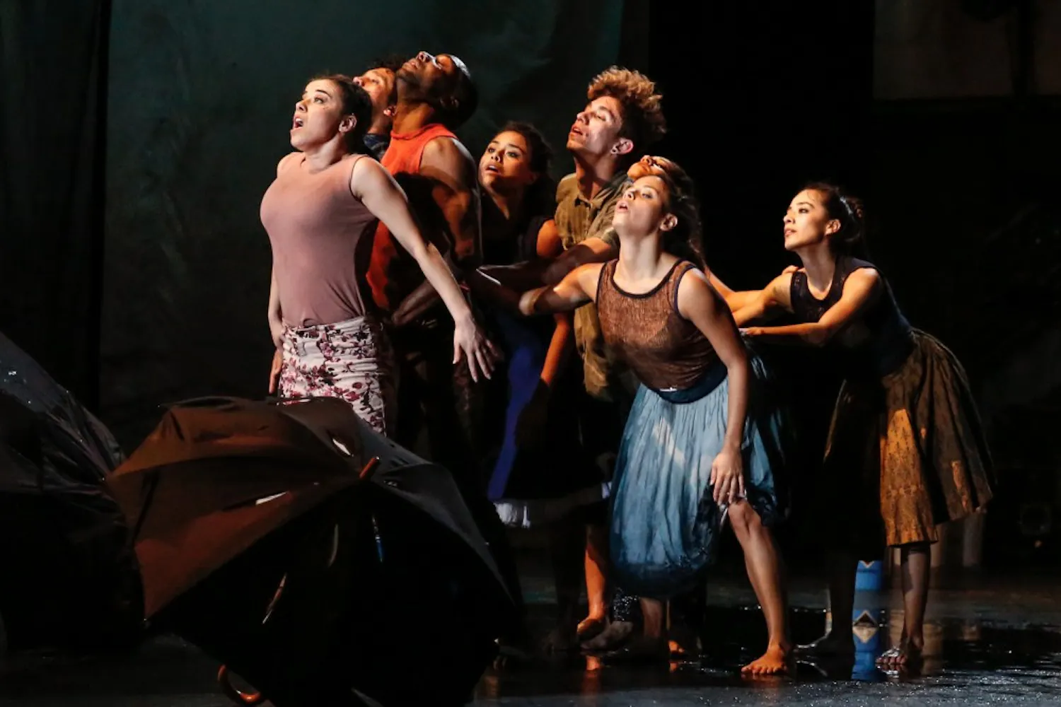 Dance company CONTRA-TIEMPO performs their show "Agua Furiosa," which will be shown in Tempe on Nov. 12, 2016.