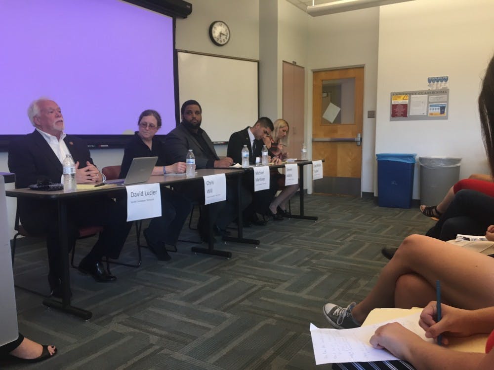 Local political candidates speak to members of Action for America and Arizona Young Advocates in a joint meeting on Thursday,&nbsp;Aug. 25, 2016.