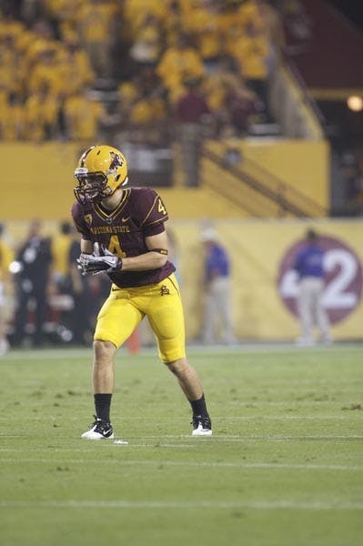 SECRET AGENT: Redshirt junior wide receiver Aaron Pflugard could offer some insight on the way No. 5 Oregon works, as he transferred from the school before last season. (Photo by Scott Stuk)