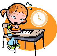 An accurate representation of Holly taking a history exam.