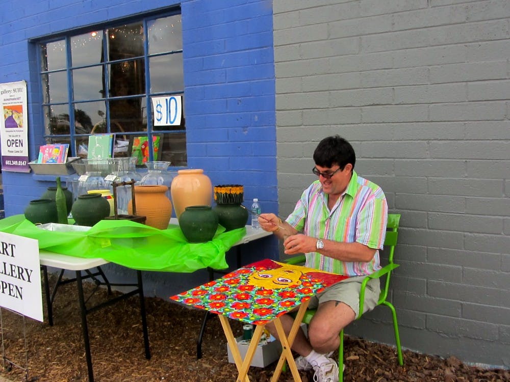 Tony Di Angelis at work. Picture by Jessica Duckworth.  