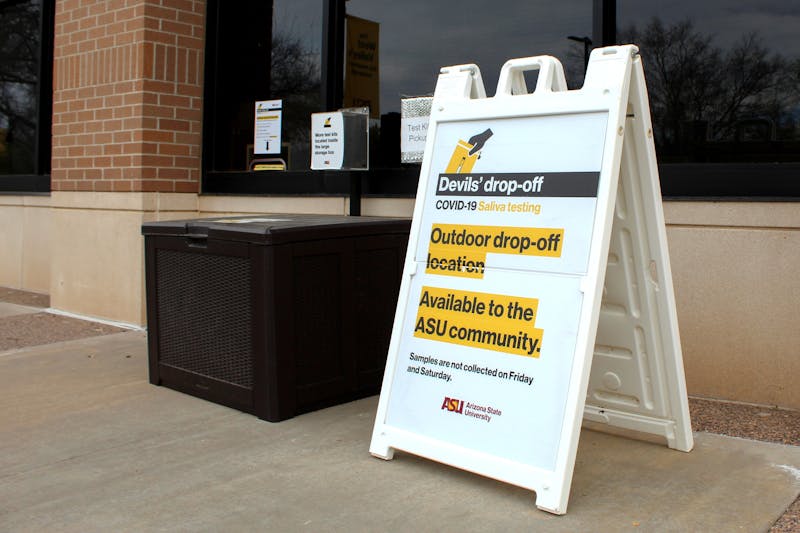 Devils' drop-off sign on ASU's West Valley Campus on Thursday, Feb. 29, 2024 in Glendale.