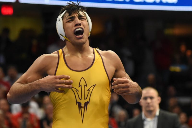 ASU wrestling team finishes tenth at national championship tournament