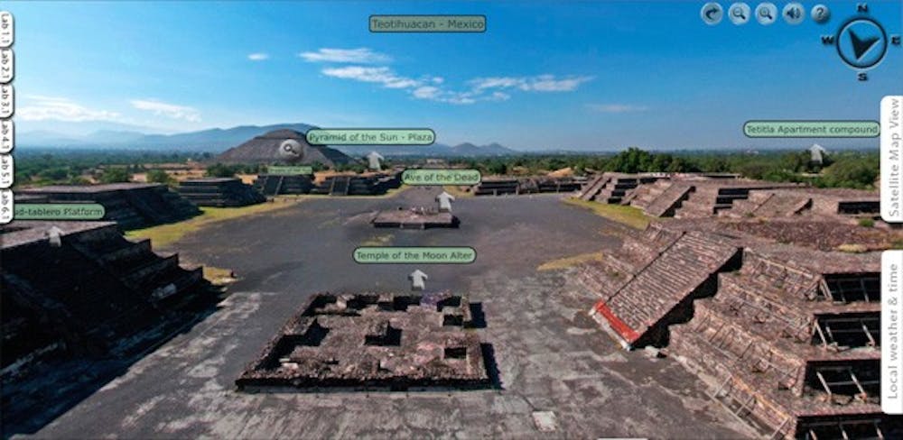 An iVFT to Teotihuacan, Mexico, teaches users about early civilizations. (Photo courtesy of Steven Semken)