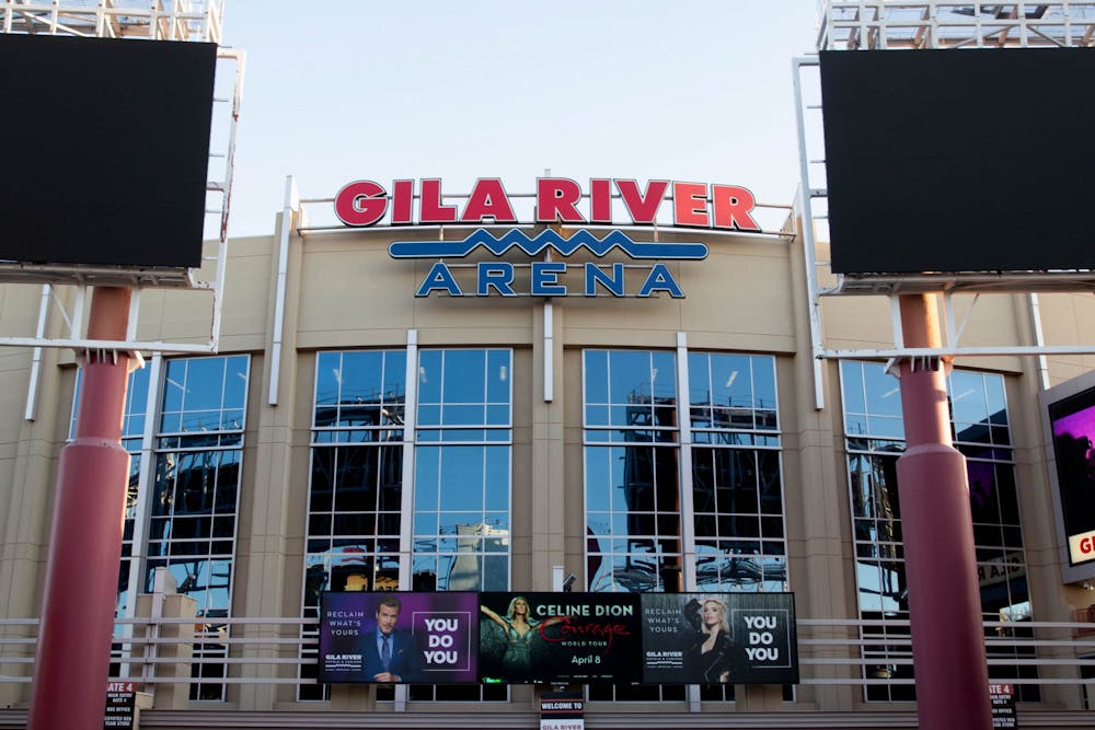 The front of the Gila River arena.&nbsp;