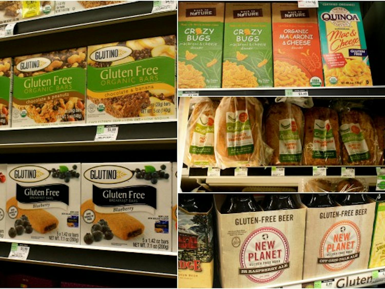 Many stores have increased their selections in gluten-free items. Photo by Stephanie Pellicano