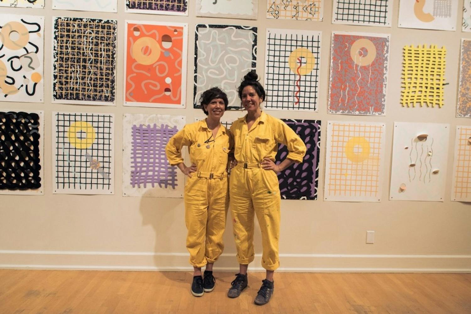 Lisa Iglesias (left) and Janelle Iglesias (right) pose for a photo on July 8, 2017.  Las Hermanas Iglesias's exhibit, RE:SISTERS, will be featured in the ASU Art Museum until Oct. 21, 2017.