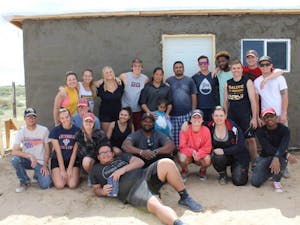 A group picture of the Younglife students who participated in the Mexico Housebuilding trip Feb.24 through Feb. 26 in Rocky Point, Mexico.&nbsp;