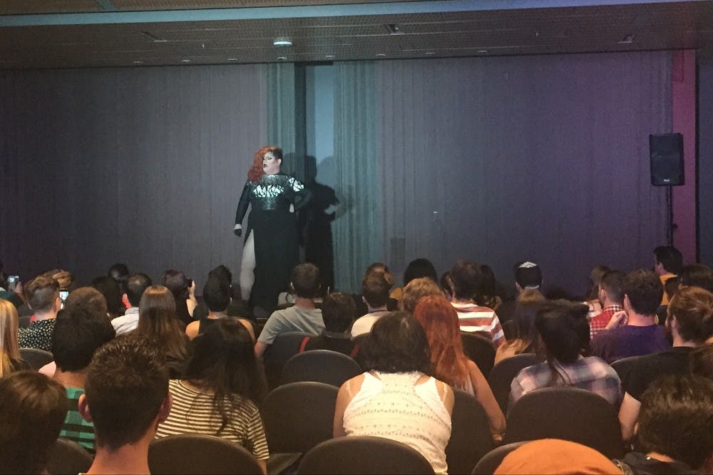 Frankie Vallecillo, who performs as Egypt, performs ASU's "Degender the Night and Drag Show."