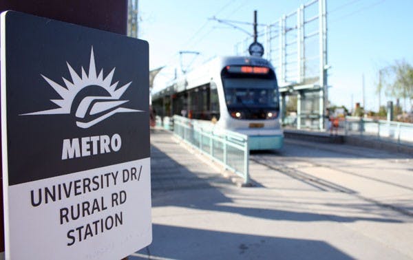 HACKING THE TRACK?: Budget cuts to the METRO light rail will be voted on in May and could go into effect in May or in July. (Photo by Kyle Thompson)