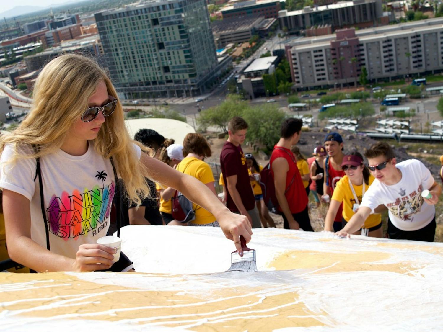 Students kick off new year with annual Whitewash the A event