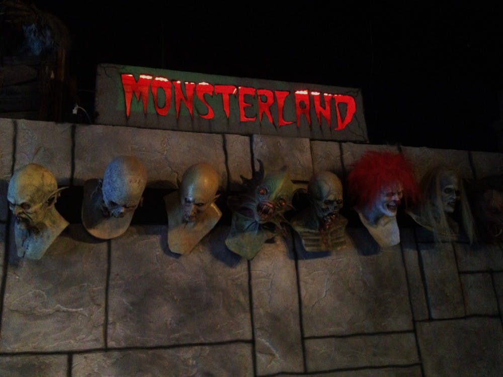 Customers line up-- like the heads on the wall. Photo by Alec Damiano.