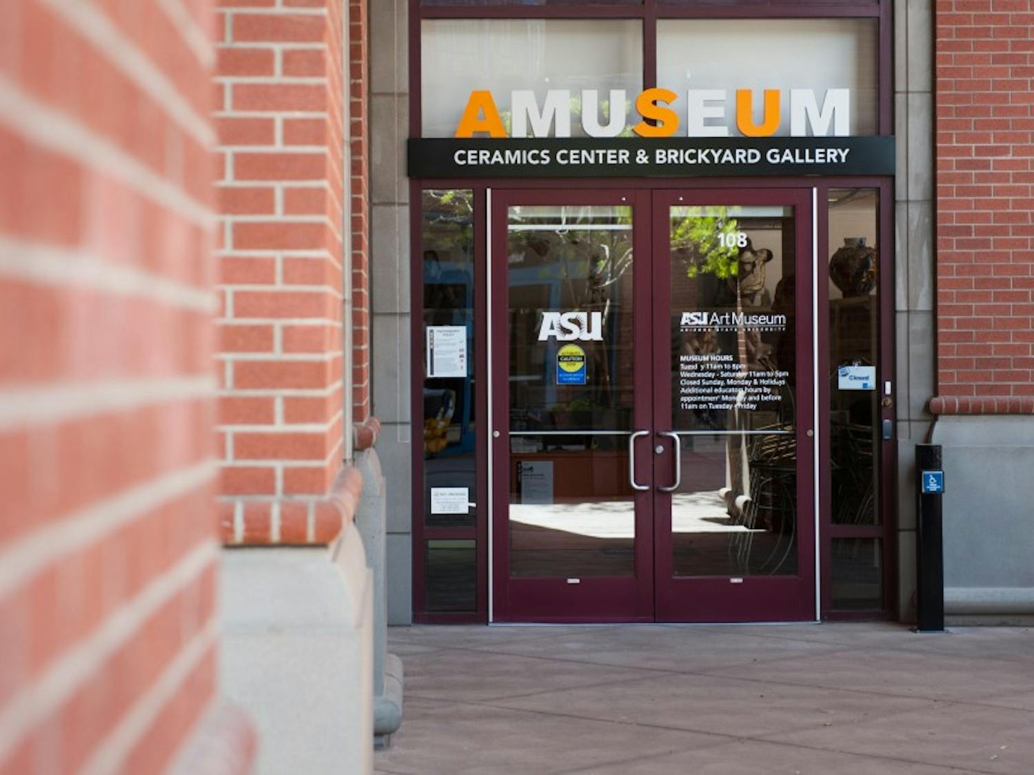 The exterior of the ASU Art Museum is pictured on Tuesday, April 26, 2016, at the Brickyard in Tempe.