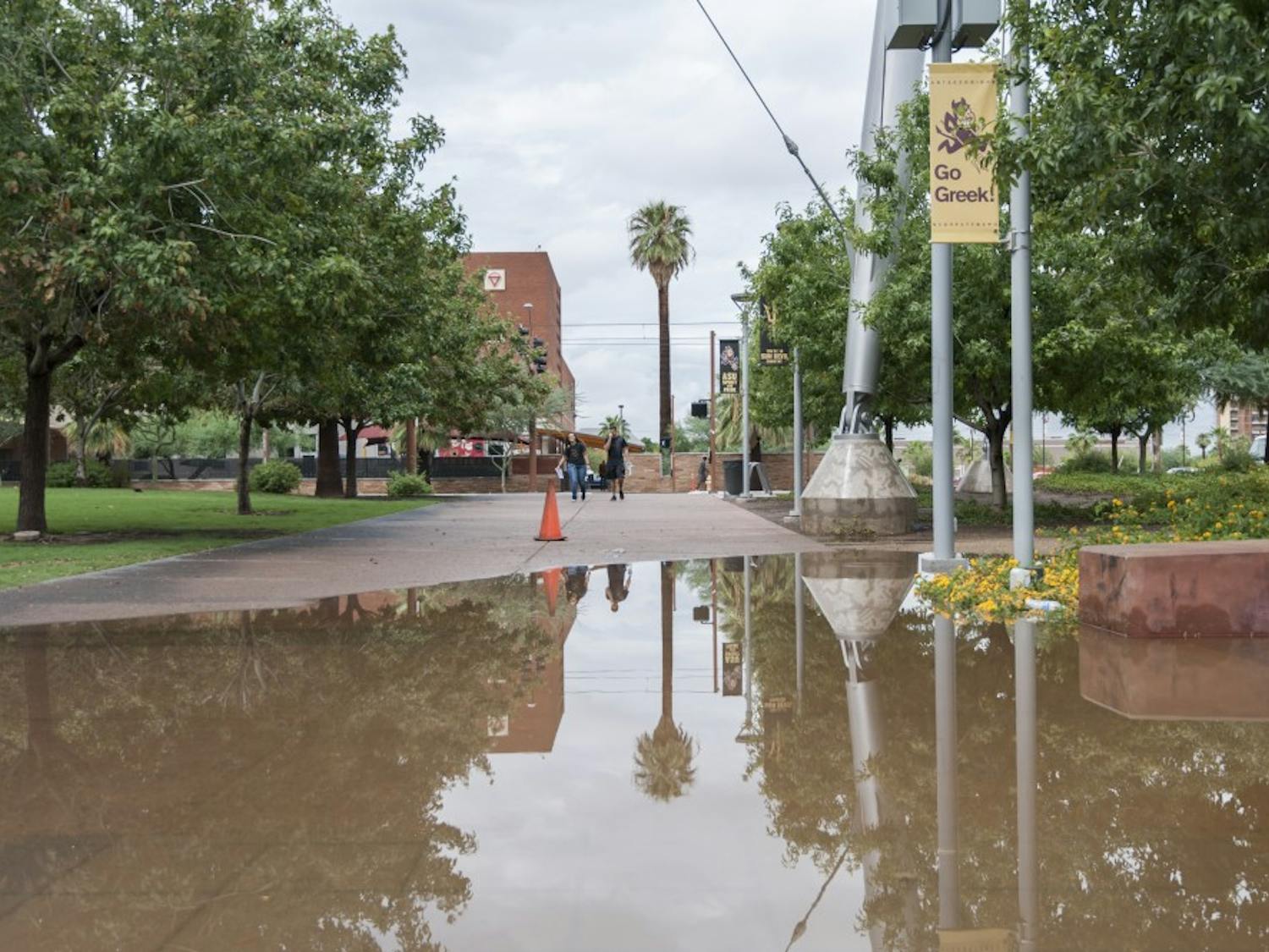 Flooding around campus on Sept. 8, 2014
