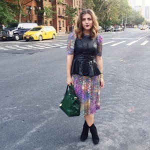 Audree Lopez paused between shows for a personal photoshoot during the New York Fashion Week in September 2016.