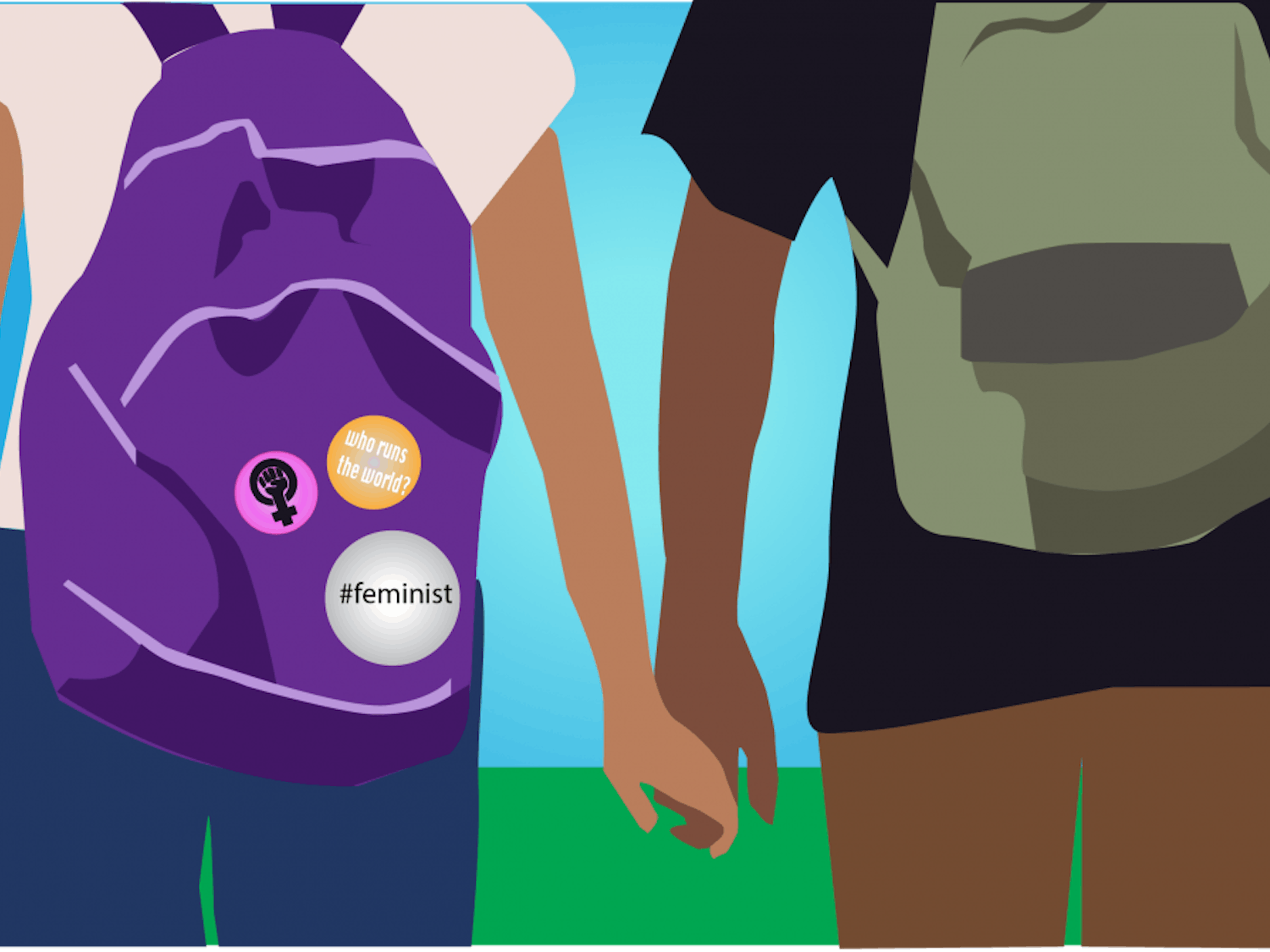 Feminism in relationships, illustration drawn on Sunday, Oct. 16, 2016.