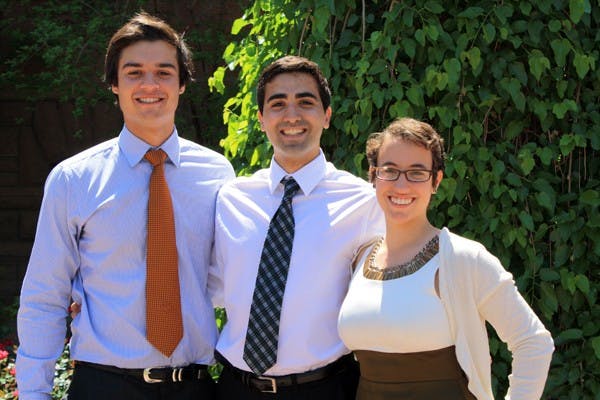Mark Naufel, Rob Wiley and Brianna Pantilione