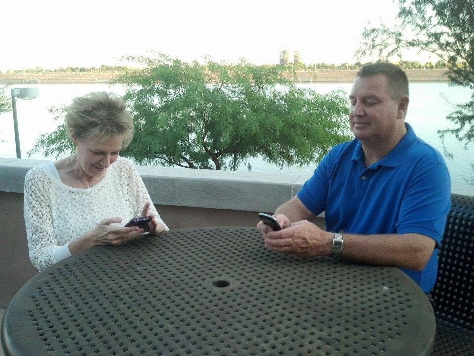 Older generations try to bridge the gap. Photo by Courtland Jeffrey.