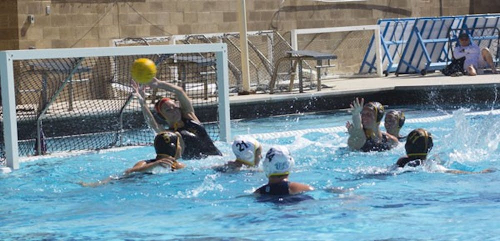 ASU’s women’s water polo Sun Devils win 7-6 against University of California, Los Angeles, the Bruins on March 2. (Photo by Ana Ramirez)