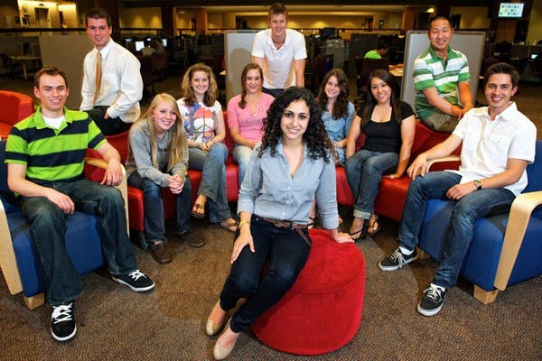 EDUCATIONAL ENCOURAGEMENT: Tina Hakimi, center, co-chair and founder of Camp H.O.P.E., is joined by the rest of her executive committee for the newly formed non-profit organization. The group aims to assist orphans in Mexico by visiting primary education schools and encouraging the students to achieve college degrees. (Photo by Michael Arellano)