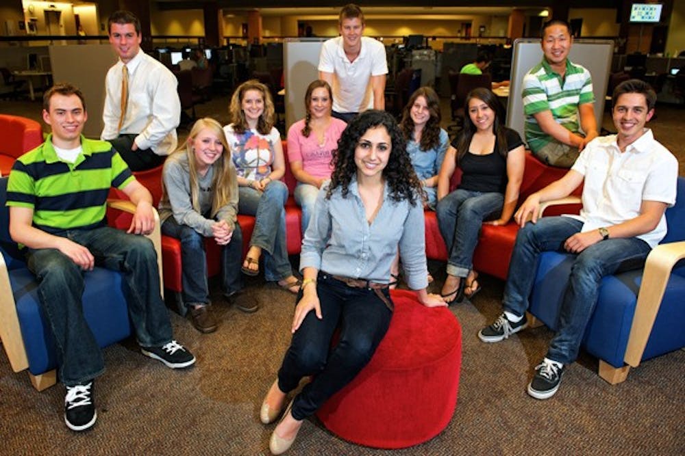 EDUCATIONAL ENCOURAGEMENT: Tina Hakimi, center, co-chair and founder of Camp H.O.P.E., is joined by the rest of her executive committee for the newly formed non-profit organization. The group aims to assist orphans in Mexico by visiting primary education schools and encouraging the students to achieve college degrees. (Photo by Michael Arellano)