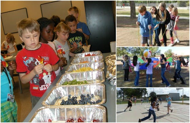 As the youth obesity rate rises, 18 ASU students volunteer at the ASU Prepatory Academy with the Mollen Foundation to try to combat the recent epidemic.Photos courtesy of the Mollen Foundation