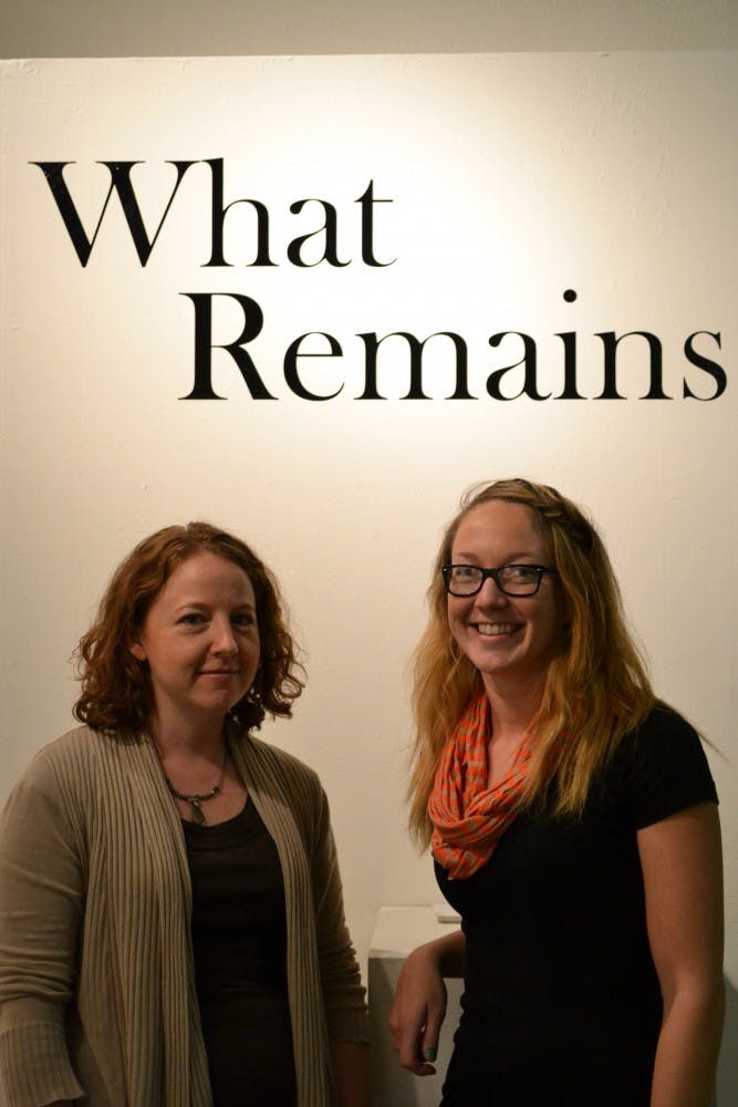 Jillian Schley, left, and Sarah Quintana, right, share the same passion for art and the beauty in simplicity.
Photo by Mackenzie McCreary