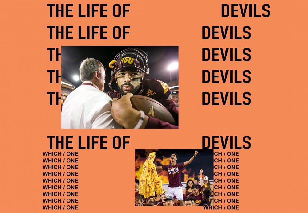 Kanye West's recent album "The Life of Pablo" is reimagined as "The Life of Devils" in this photo illustration.&nbsp;