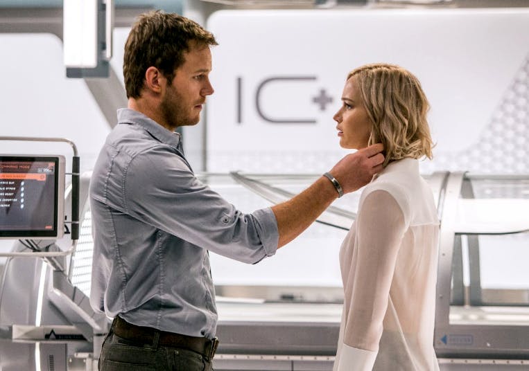 Scene from the 2016 Columbia Pictures&nbsp;film "Passengers," starring Chris Pratt and Jennifer Lawrence.&nbsp;