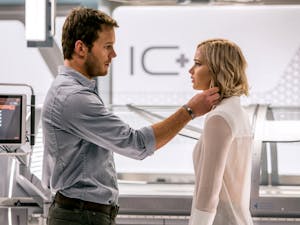 Scene from the 2016 Columbia Pictures&nbsp;film "Passengers," starring Chris Pratt and Jennifer Lawrence.&nbsp;