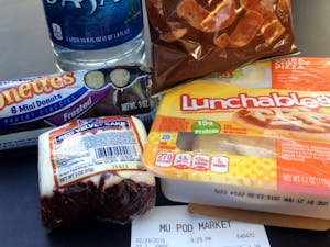 Columnist Allie Bice only ate food from the Provisions on Demand Markets&nbsp;on campus for a week. This meal was purchased for lunch&nbsp;on&nbsp;Monday, Feb. 29, 2016, from the Memorial Union POD Market on the Tempe campus.