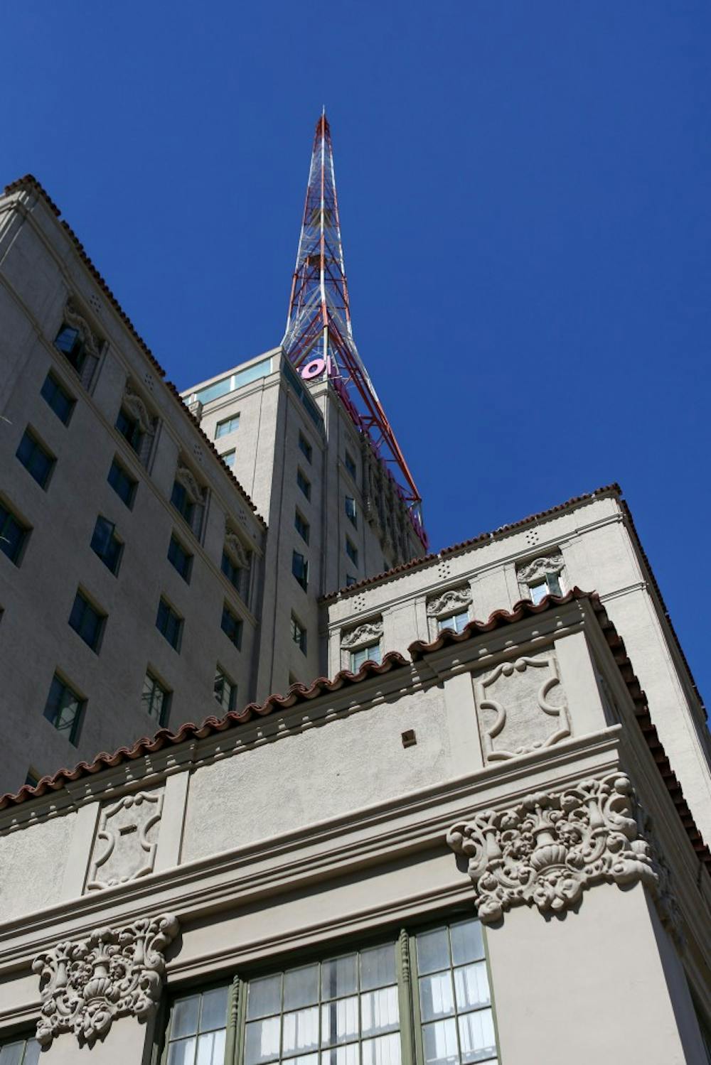 The Westward Ho in downtown Phoenix used to be a hotel, but now is a housing complex for the elderly. The building is included in a tour hosted by Phoenix Ghost Tours, a group that gives tours of "haunted" places in downtown Phoenix. (Photo by Arianna Grainey)