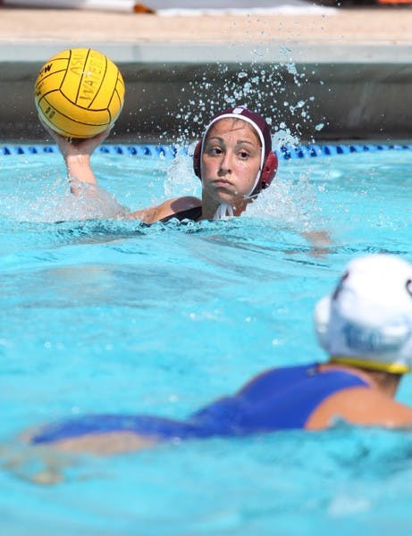 Back even: ASU junior Mariam Salloum makes a pass during the Sun Devils’ 16-7 victory over Cal Baptist on March 5. ASU lost another conference game over the weekend but won its next three matches to get back to .500. (Photo courtesy of Beth Easterbrook)